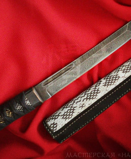 самурайский нож тантоид в японском стиле "Змей" на заказ в Томске