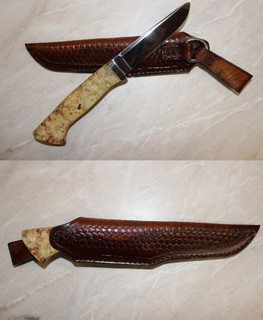 Самодельный кованый охотничий нож на заказ в Приозерск, Спб, Санкт-Петербург