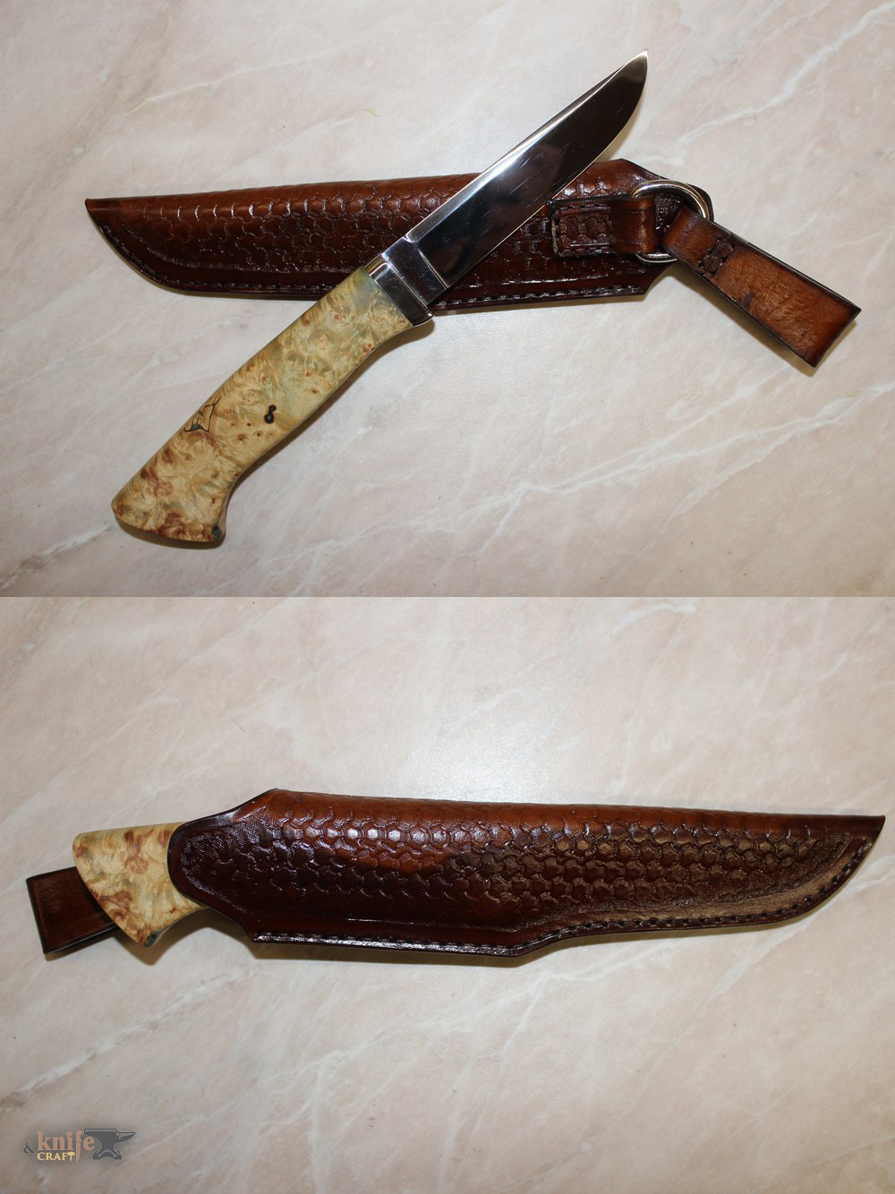 Самодельный кованый охотничий нож на заказ в Приозерск, Спб, Санкт-Петербург