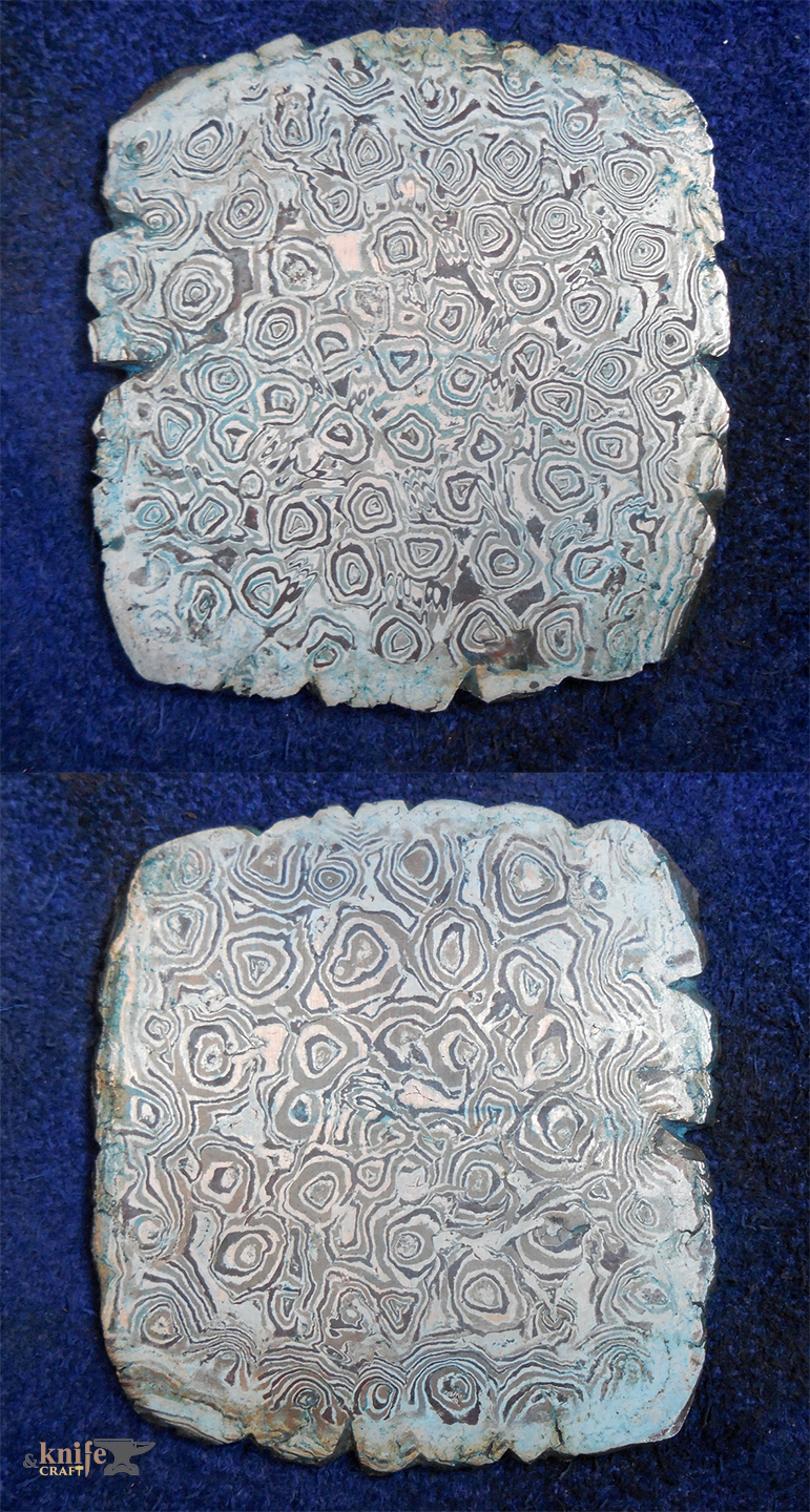 ювелирное мокуме гане из серебра 925 - шакудо-шибучи