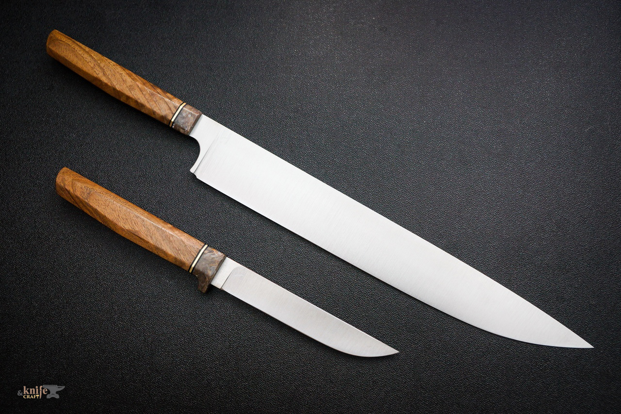 Большой гастрономический нож и кухонный универсал из Злотоуста