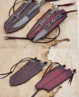 кованый походный набор вилка нож в чехле в Пскове