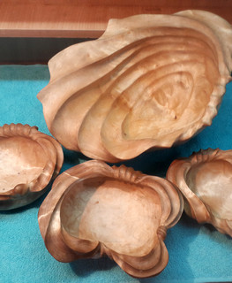 деревянная конфетница и ваза из сувеля березы