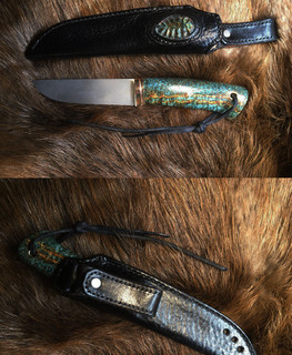 тверской нож с рукояткой из шишки ручной работы в Твери