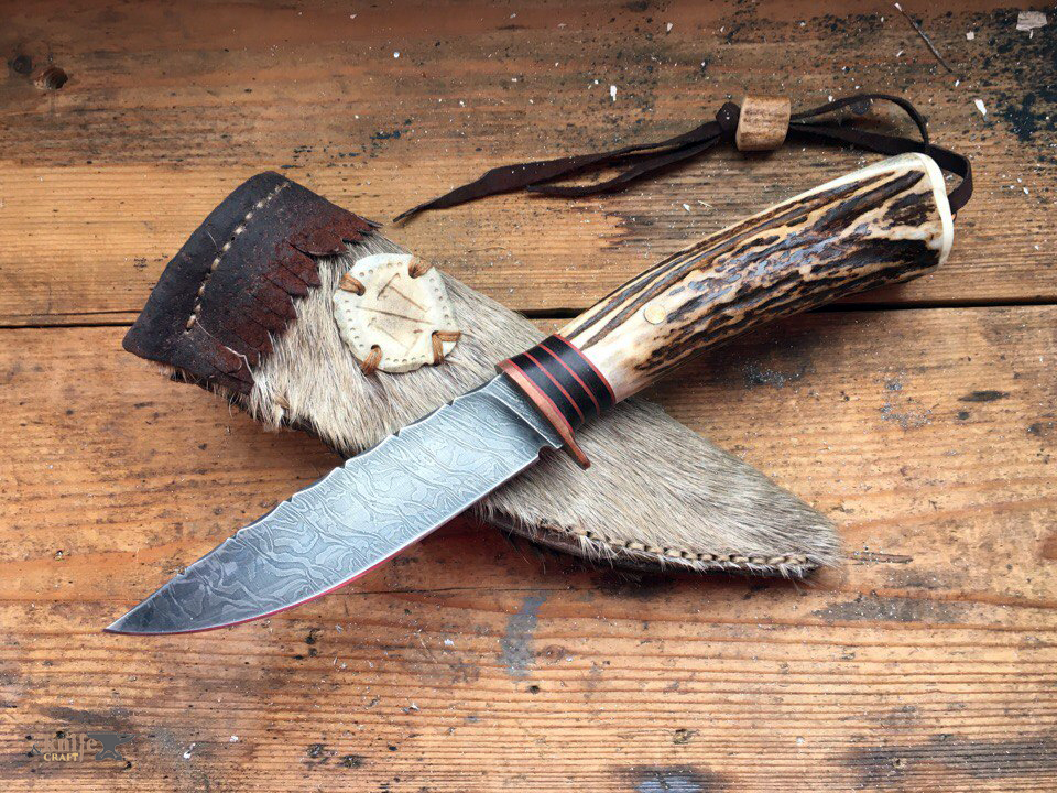 тверской охотничий нож из рога ручной работы в Твери