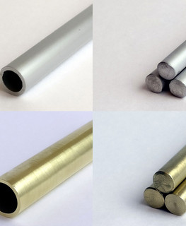 круглые алюминиевые и латунные трубки (прутки) 4-6-8 и 10 мм