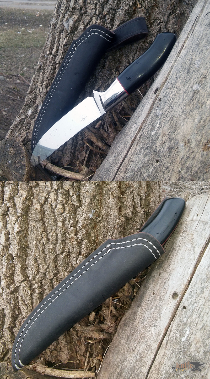 черный нож охотничий шкуросъемный из стали Бохлер S390 в Тамбове 