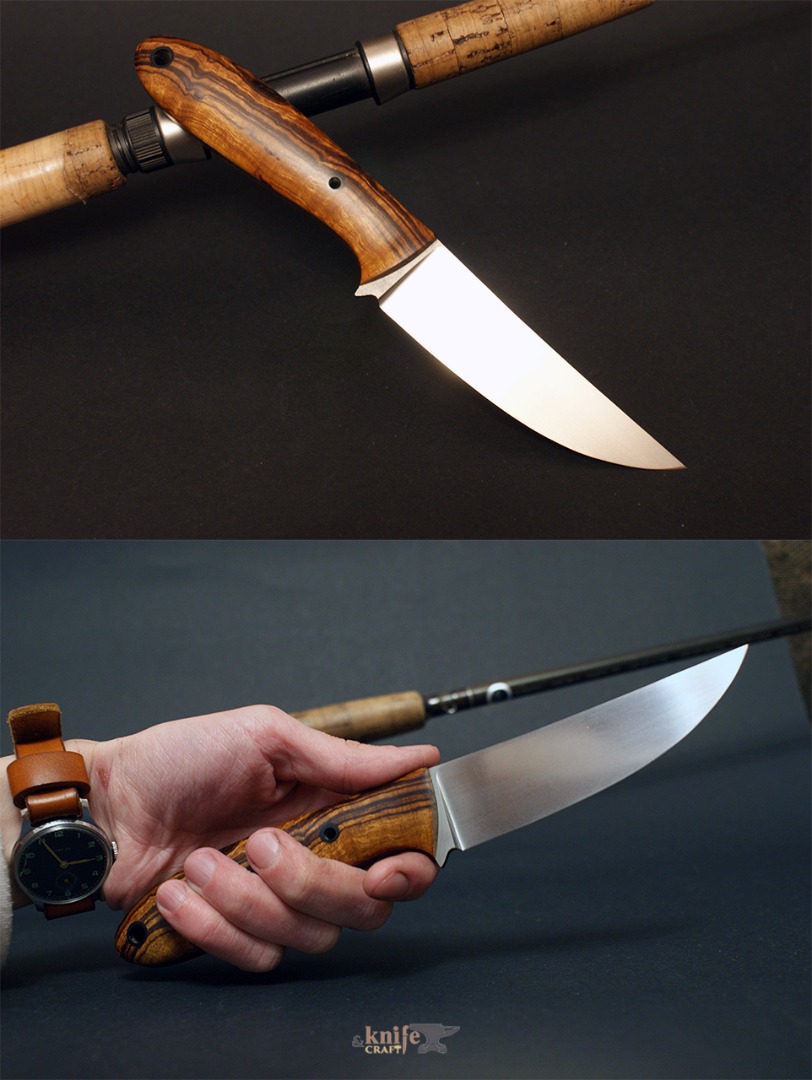 The handemade knife based on Phil Wilson "Khal" with forged СН3 blade