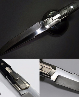 Knife from the future "Ecros" by Daniil Masamune. Blade made of X12mf