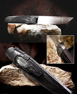 Нож "Recharger" из N690 и блэквуда от Даниил Masamune