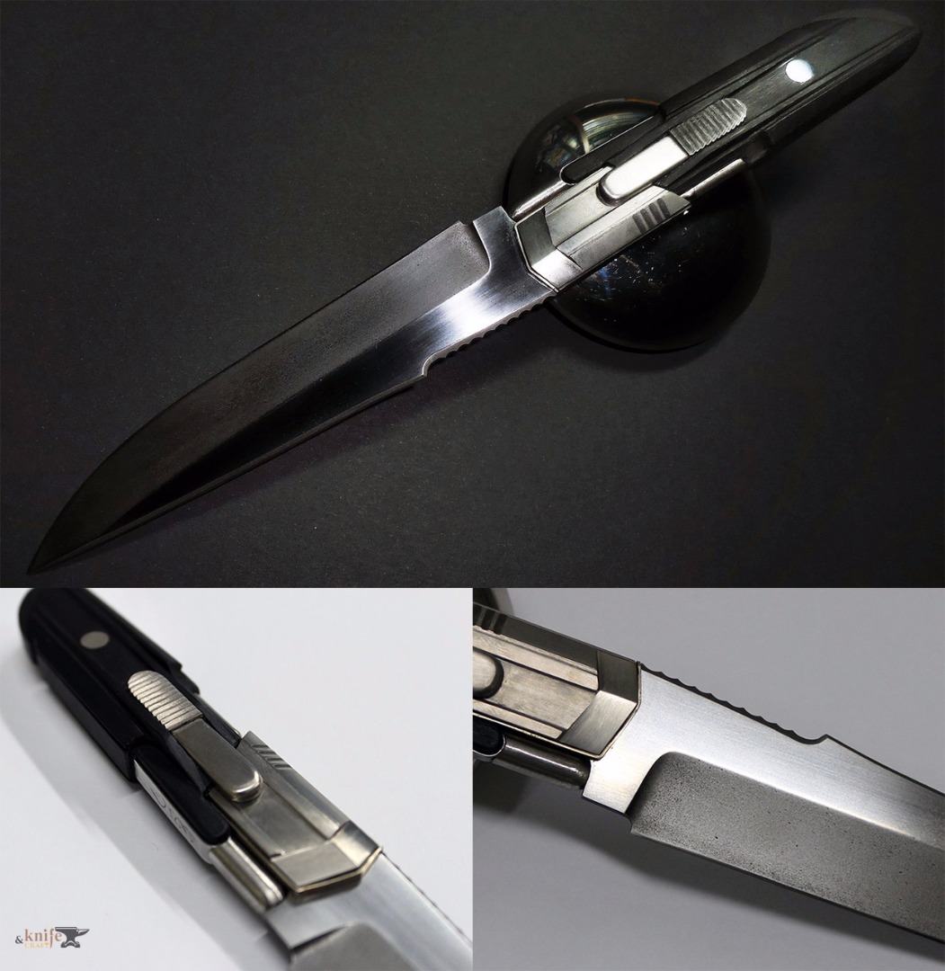 Knife from the future "Ecros" by Daniil Masamune. Blade made of X12mf 