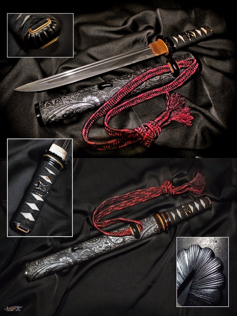 Japanese dagger katana tanto by Daniil Masamune. blade made of U8a