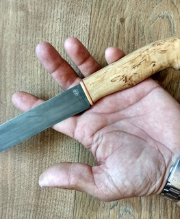 кованый практичный нож для туризма, леса и рыбалки ручной работы в Крымске, Краснодар